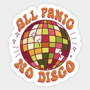 All Panic No Disco Sticker